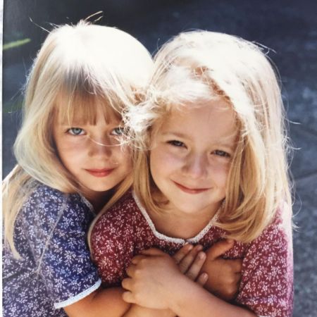An old picture of Caroline Vreeland with her sister Alexandra Vreeland.